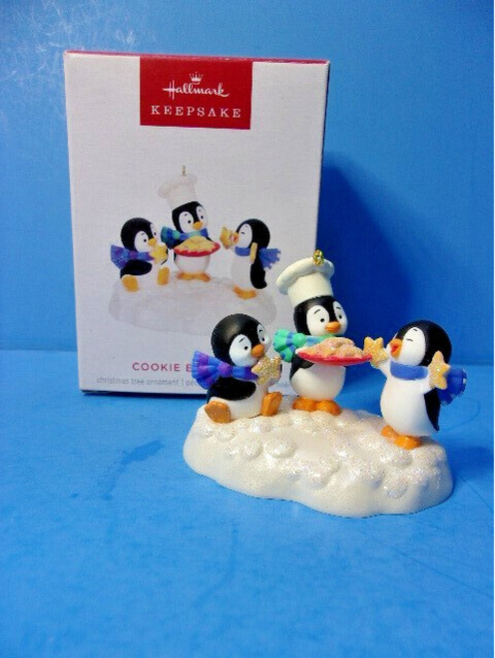 Hallmark 2024 COOKIE EXCHANGE Keepsake Ornament Penguins Baking Chef New in Box